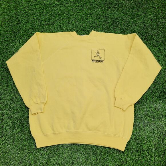 Vintage 80s Fido-Dido Sweatshirt L/XL 23x25 Jerrys-Crew USA - Picture 2 of 15